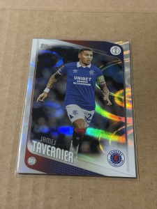 Topps Uefa Club Competitions 25/26 - James Tavernier Raindrop Parallel - Rangers for sale on Ebay