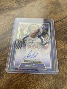 AUTO Lucas Bergvall 74/99 Topps Premier League Gold 25/26 Tottenham Hotspur for sale on Ebay