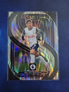 Heung-Min Son Tottenham Hotspur Panini Select 24-25 Flash Prizm Mezzanine Card for sale on Ebay