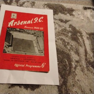 Arsenal v Liverpool  Football Programme 3/9/1949 for sale on Ebay