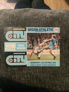 MANCHESTER MAN CITY V WIGAN ATHLETIC 27 OCT 82 MILK CUP PROGRAMME for sale on Ebay