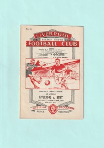 1954-1955 LEAGUE DIVISION 2 : LIVERPOOL v BURY ON 23RD OCTOBER 1954 for sale on Ebay