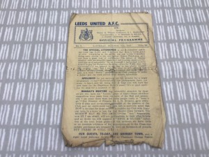 Leeds United v Grimsby Town 1946/47 Division 1 - 12th October 1946 - 4 Pager for sale on Ebay