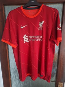 Liverpool FC 2021/22 Mens Home Shirt, Size XL, Vintage Retro, Good Condition. for sale on Ebay