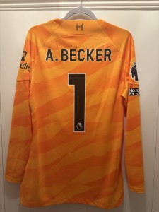 Original Authentic Alisson Becker Liverpool Match Issued Shirt for sale on Ebay