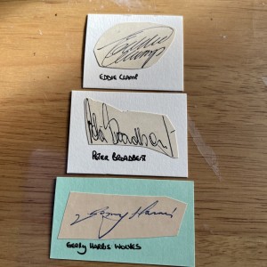 Eddie Clamp, Peter Broadbent & Gerry Harris Vintage Wolves Autographs 1950’s for sale on Ebay