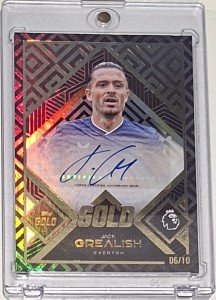 Jack Grealish Topps Gold Auto 6/10 (Black Parallel) Everton for sale on Ebay