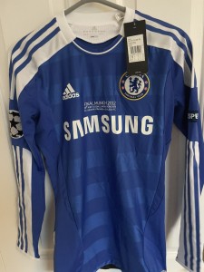 Adidas Chelsea Rare  Match Issue Home L/S Shirt Champs Lge  Final Munich 2012 for sale on Ebay