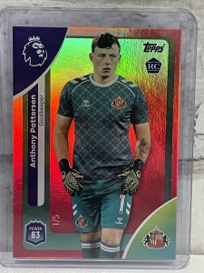 Topps 25/26 Premier League Anthony Patterson Rookie RC 1/5 - Sunderland for sale on Ebay