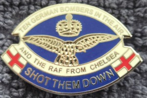 CHELSEA FC BADGE - CHELSEA 10 GERMAN BOMBERS IN THE AIR - THE RAF FROM CHELSEA for sale on Ebay