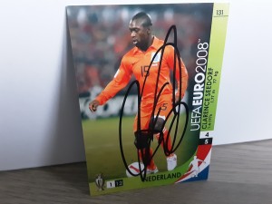 CLARENCE SEEDORF - HOLLAND Signed Panini Euro 2008 Football trading card for sale on Ebay