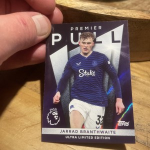Topps 2026 Premier League Jarrad Branthwaite Everton Premier Pull for sale on Ebay