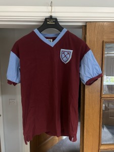 West Ham Bobby Moore Shirt Large for sale on Ebay