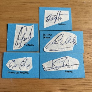 Arsenal Vintage Autographs 1953 for sale on Ebay