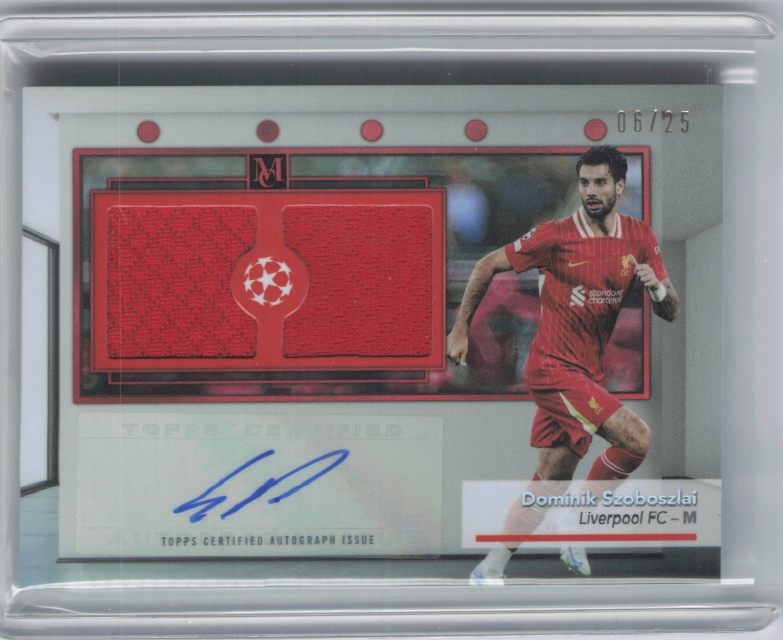 Topps UCC Museum 2025 - Auto Patch Worn - Dominik Szoboszlai /25 - Liverpool FC for sale on Ebay