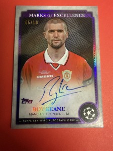 TOPPS 2025 Roy Keane Manchester United Marks of Excellence On Card Auto /10 Rare for sale on Ebay