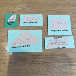 West Bromwich Albion Vintage Autographs 1940’s for sale on Ebay