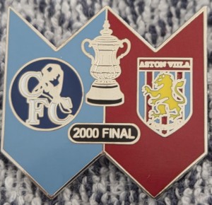 CHELSEA FC BADGE - CHELSEA v ASTON VILLA 2000 FA CUP MATCH BADGE  for sale on Ebay