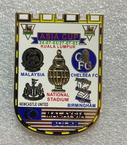 Chelsea Fc “ ASIA CUP 2003 Winners Pennant” enamel  Badge. for sale on Ebay