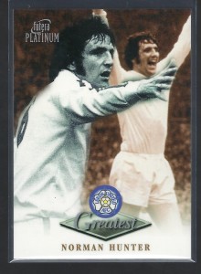 FUTERA PLATINUM 1999 - NORMAN HUNTER - LEEDS UNITED  GREATEST CARD for sale on Ebay