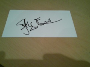 signed card of ex nottingham forest leeds utd footballer john sherdian for sale on Ebay