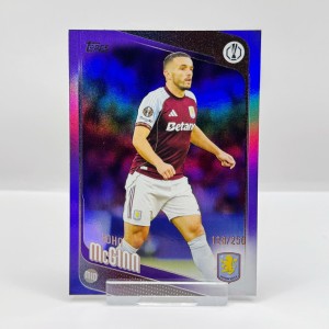 2025-26 Topps Flagship UCC John McGinn Purple Foil Parallel /250 - Aston Villa for sale on Ebay
