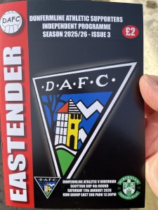 Dunfermline V Hibernian Match Programme for sale on Ebay
