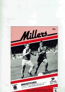 Rotherham United  v Brentford Div 3 Sep 84 for sale on Ebay