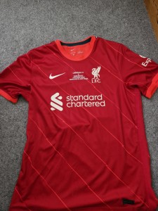 Liverpool Home Shirt 21/22 FA Cup Final 2022 TSIMIKAS 21 PRINTED SIZE LARGE for sale on Ebay