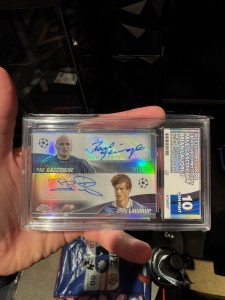 PAUL GASCOIGNE AND BRIAN LAUDRUP /99 DUAL AUTO  TOPPS CHROME RANGERS SPFL  for sale on Ebay