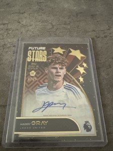 Topps Premier League Gold Harry Gray Rookie Card Auto /25 Leeds United Mint for sale on Ebay