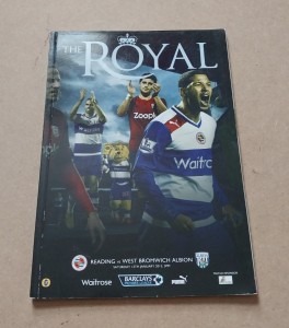 Reading v West Bromwich Albion (Football Programme - 12/1/2013) for sale on Ebay