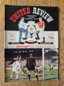 1989/90 Bundle of 3 Manchester Utd Programmes v Liverpool, Everton & Villa for sale on Ebay