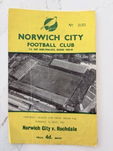 Norwich City V Rochdale Fa Cup Semi-Final 1958-59 for sale on Ebay