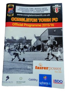 Congleton Town v. Marske United 31/10/15 FA Vase 1st Round for sale on Ebay
