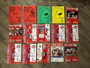 Football programmes x 15 Poole Town includes grounshare Holt + v Bournemouth for sale on Ebay