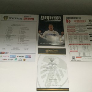 LEEDS UNITED V SWANSEA CITY CHAMPIONSHIP MATCH PROG/TEAM SHEET/MENU 13/02/2019 for sale on Ebay