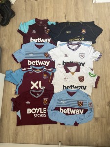 West Ham United Shirt Bundle Job Lot Bulk Bargain ⚒ Men’s Size M Clearance for sale on Ebay