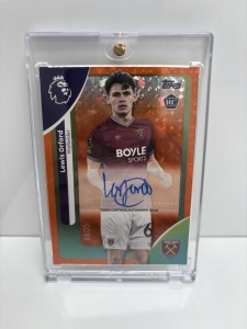 Topps Premier League 25/26 West Ham Lewis Ordford Rookie Auto 8/25 Parallel Card for sale on Ebay