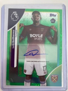 TOPPS PREMIER LEAGUE 2026 LUIS GUILHERME WEST HAM AUTO 65/99 for sale on Ebay