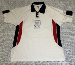 Score Draw ENGLAND Retro World Cup 1998 (97-99)  Football HOME Shirt *SIZE: XL* for sale on Ebay