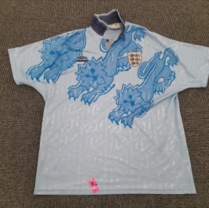 Retro UMBRO Replikit England Football Team 1992-1993 Third Shirt 52