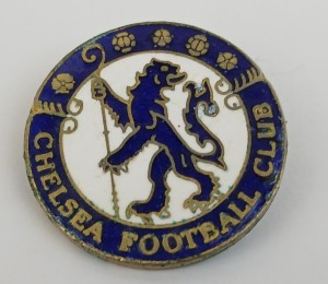 Vintage retro Chelsea Football Club enamel pin badge 1950s period for sale on Ebay