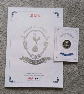 Tottenham v Aston Villa 2026 Programme and Pin Badge 1901 Collectable  for sale on Ebay