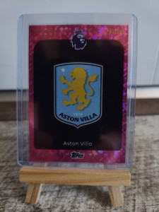 Topps Premier League 2025/2026 Aston Villa Badge Crest Sparkle Numbered 248/399 for sale on Ebay