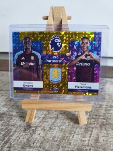 Topps Premier League 2025/2026 Aston Villa Pro Partnership Sparkle Numbered /299 for sale on Ebay