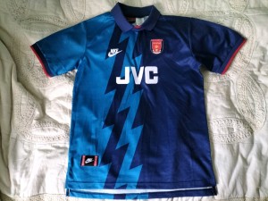 Nike Arsenal 1995 1996 Zig Zag Remake Away Football Shirt Jersey Top Large Mint for sale on Ebay