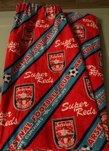 RARE Vintage Early 90s Arsenal Curtains Bedroom Janelle Super Red football  for sale on Ebay