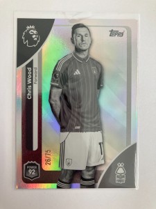 TOPPS PREMIER LEAGUE 2026 CHRIS WOOD NOTTS FOREST PARALLEL 26/75. for sale on Ebay