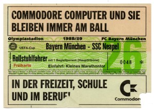 Ticket Diego Maradona warm up - Bayern München - SSC Neapel 1988/89 for sale on Ebay
